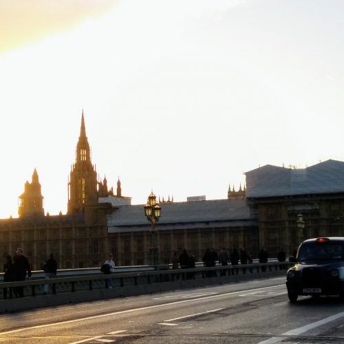 symbole Londynu-Parlament, Big-Ben i czarna taksÃ³wka